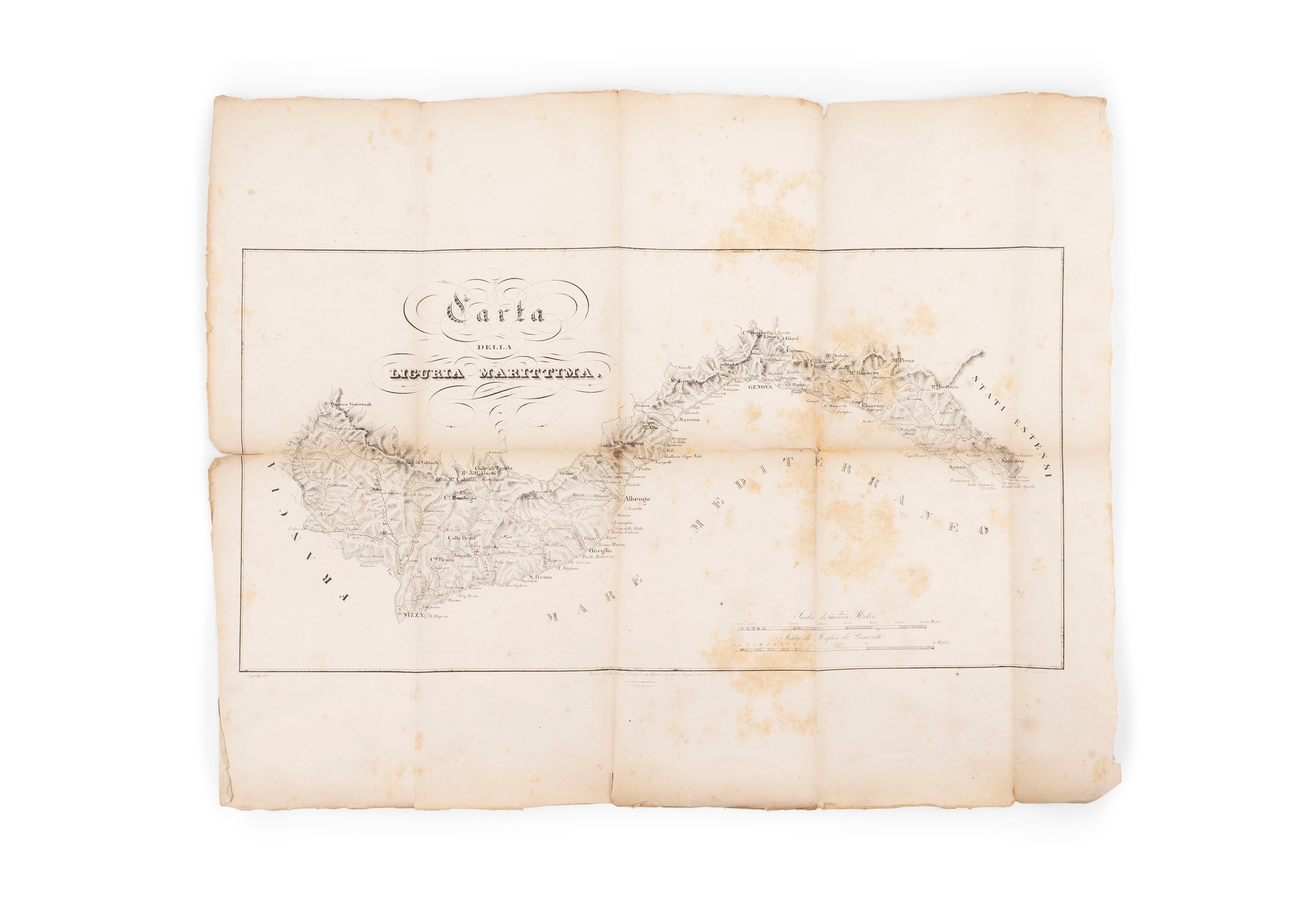 Davide Bertolotti - Viaggio nella Liguria marittima - Edizione originale, 1834