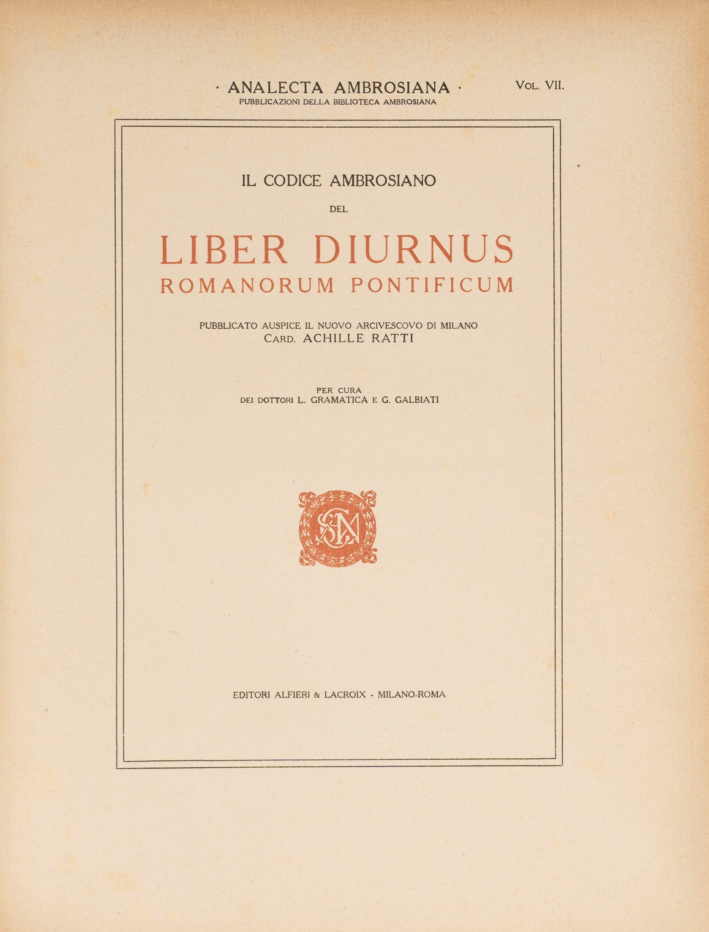 Francesco Tranchedino - Codex Vindobonensis 2398 - Edizione facsimile