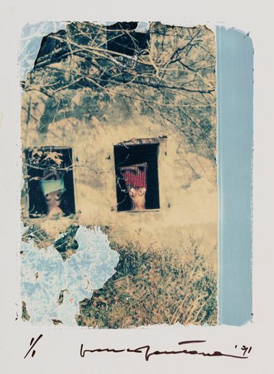 Senza titolo, Polaroid trasferta su cartoncino, 1991
