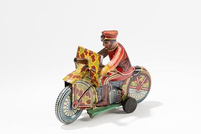Moto delle Polizia con Mitraglietta