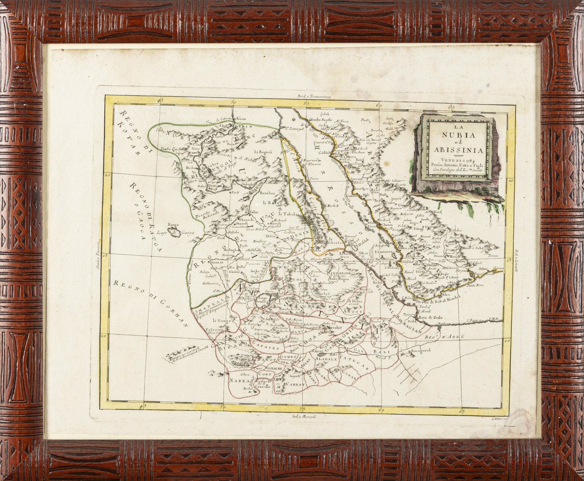 Zatta, Antonio - Zatta, La Nubia ed Abissinia, incisione su rame