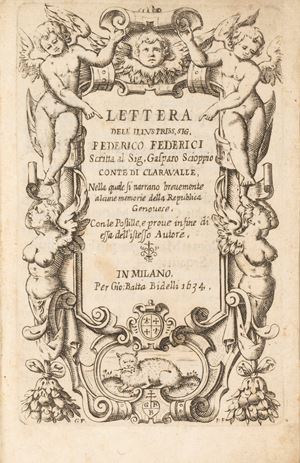 Letter from the Illustrious. Mr. Federico Federici...in which some memories of the Genoese Republic are briefly narrated