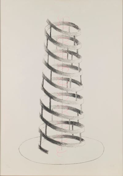Senza titolo, litografia a colori, 1973