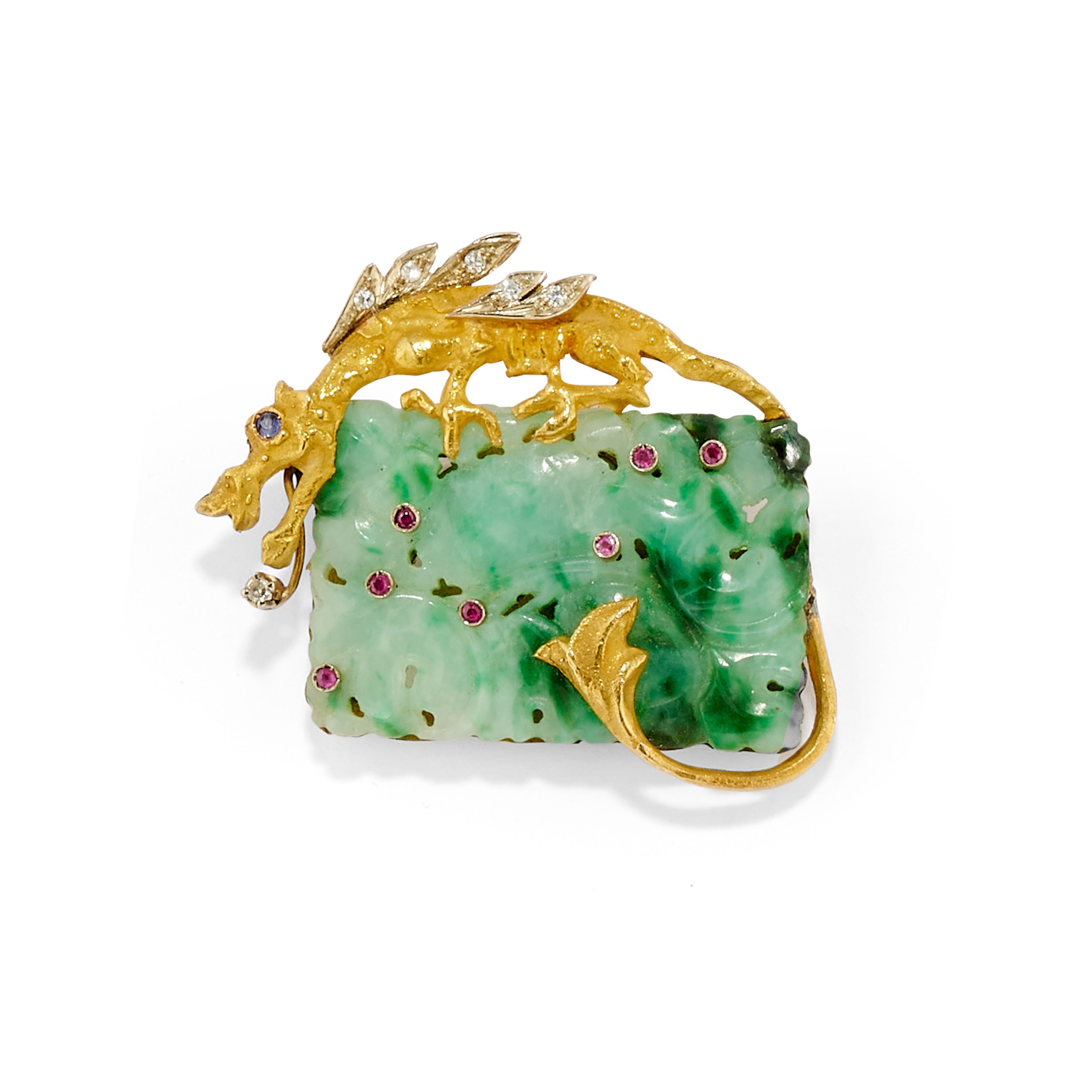 Spilla e Anello con Giadeite