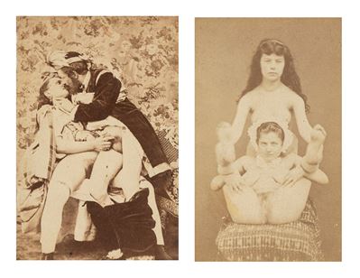 Senza titolo (Scene erotiche), due stampe all'albumina