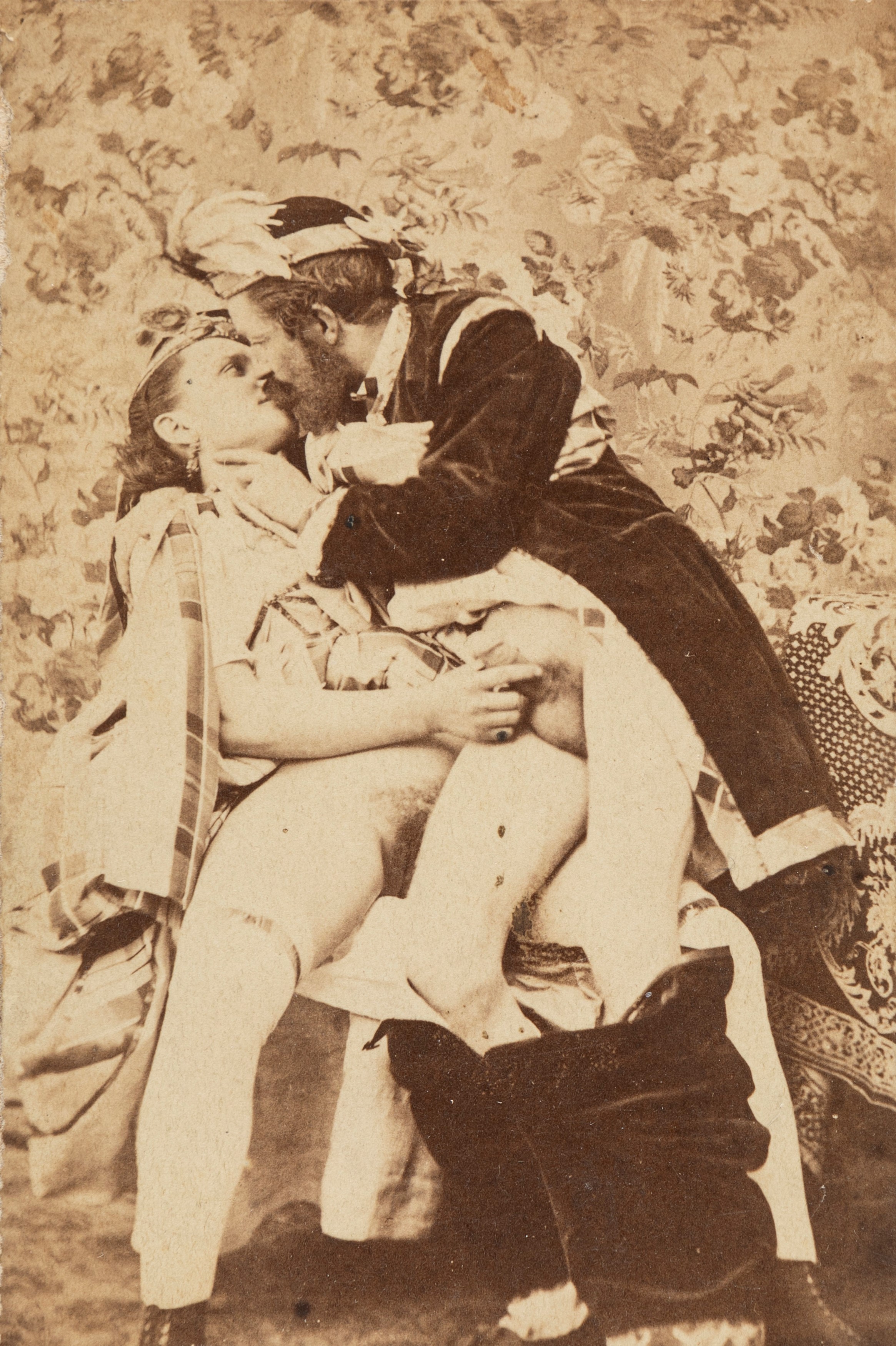 Anonimo - Senza titolo (Scene erotiche), due stampe all'albumina