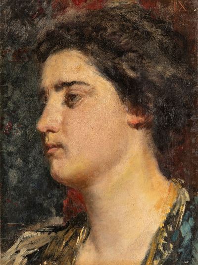 Popolana veneziana, olio su tela