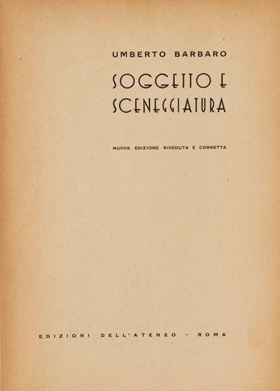 Soggetto e Sceneggiatura