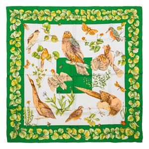 La vie au grand air silk twill scarf
