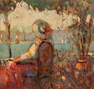 Moro Gino - Looking at the lake