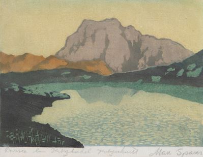 Lago a Kitzbuhel, xilografia