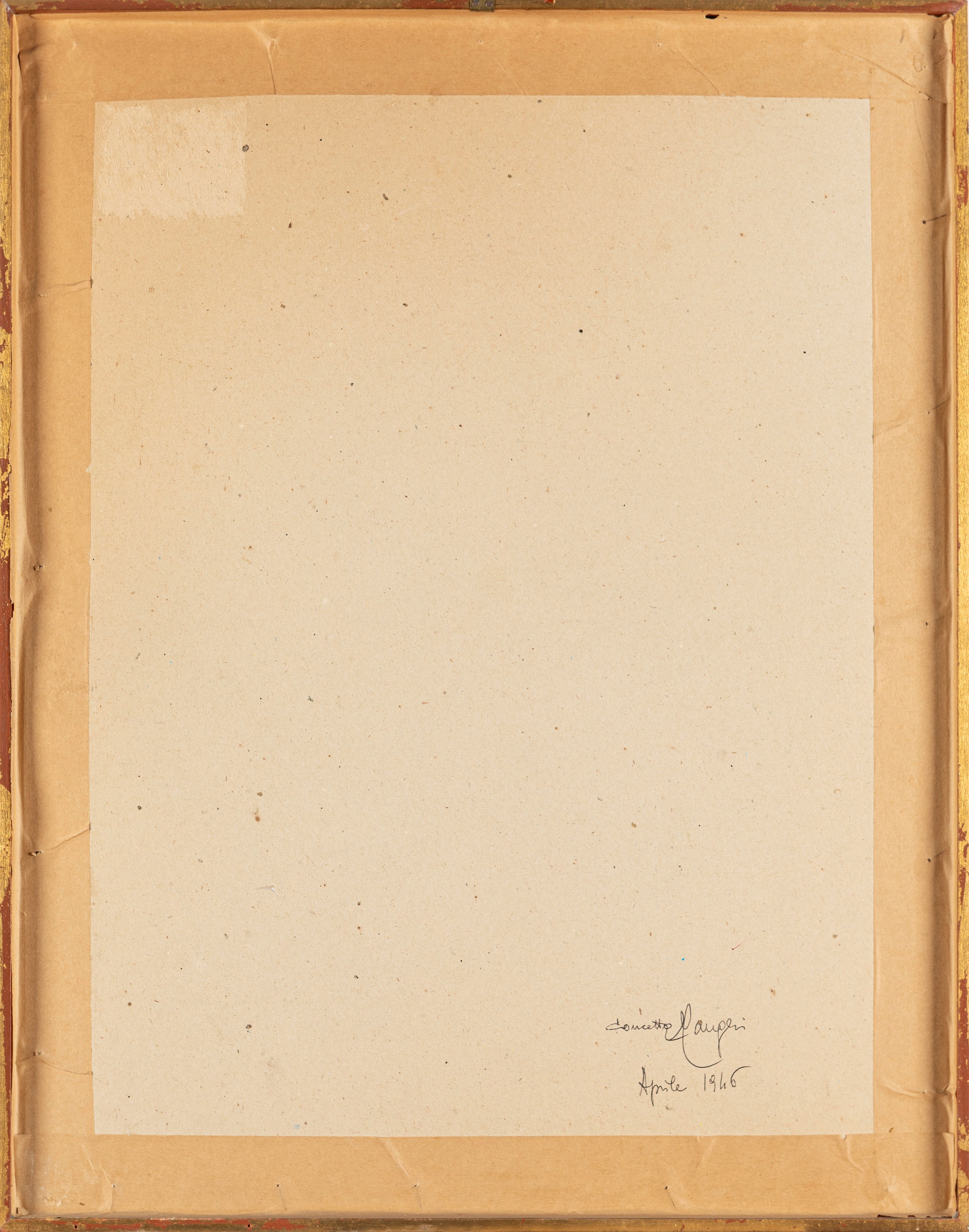Concetto Maugeri - Ritratto femminile, olio su compensato, 1946