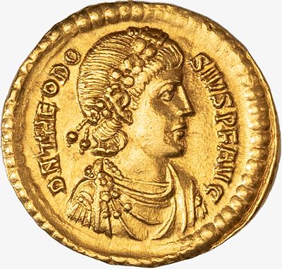 Impero Romano, Moneta di Teodosio I (379-395 d.C.)