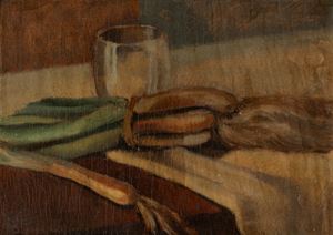 Natura morta con bicchiere