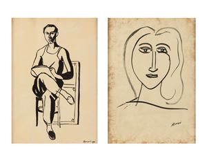 lotto composto da 02 chine su carta (a;b) 