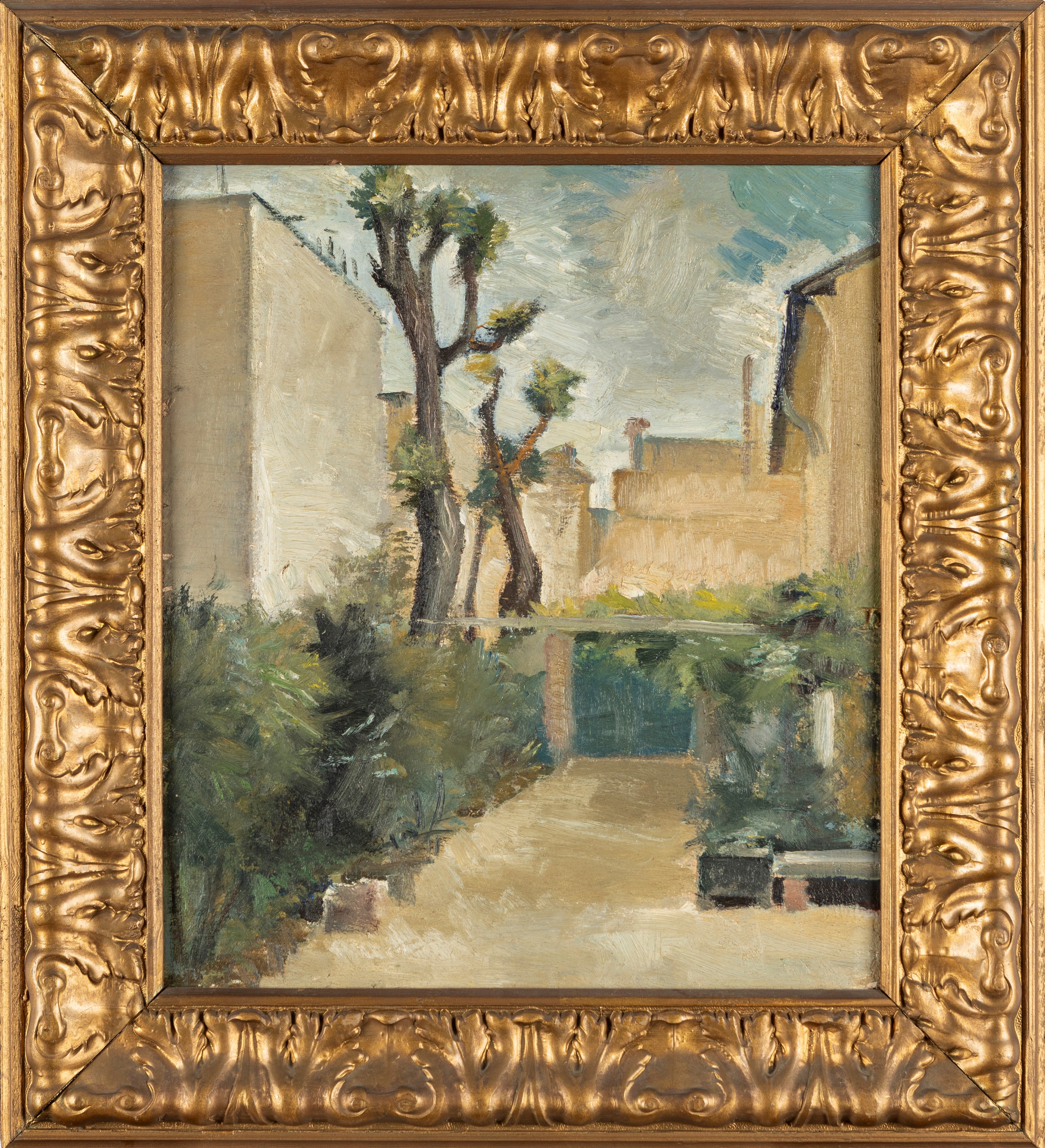 Concetto Maugeri - Studio (Paesaggio) - olio su compensato, 1938