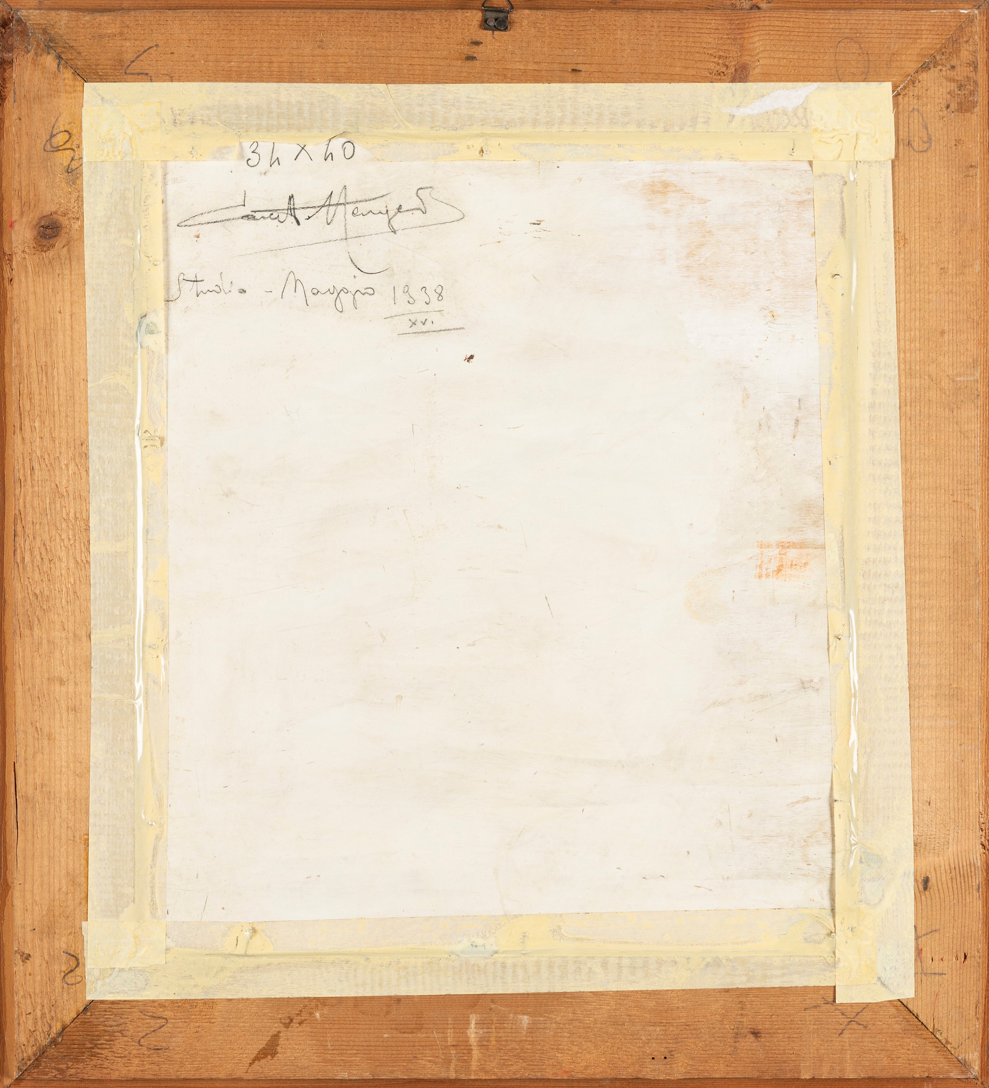 Concetto Maugeri - Studio (Paesaggio) - olio su compensato, 1938
