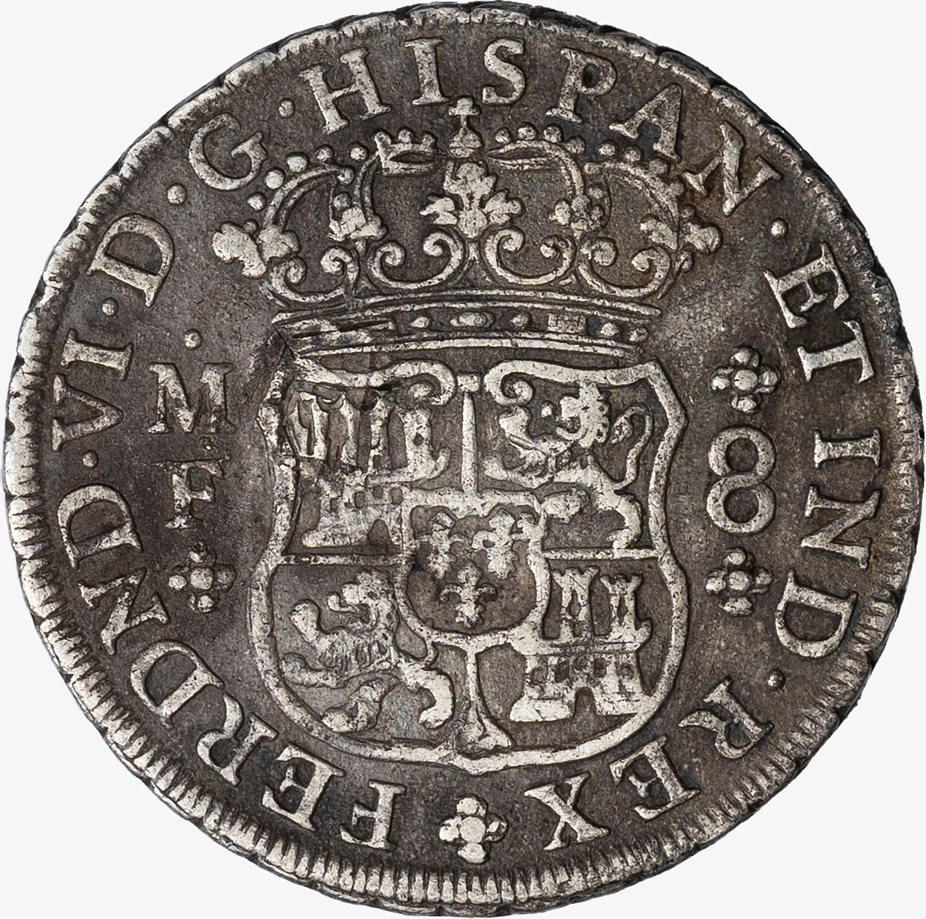 Messico, Ferdinando Vi di Spagna, 1746-1759 - FERDINANDO VI DI SPAGNA, 8 Reales, 1752