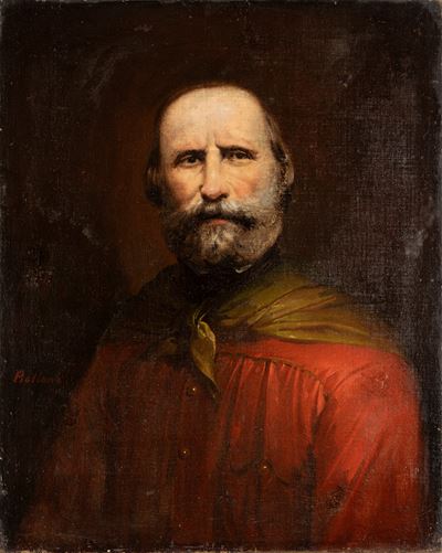 Belloni, Giuseppe Garibaldi - olio su tela