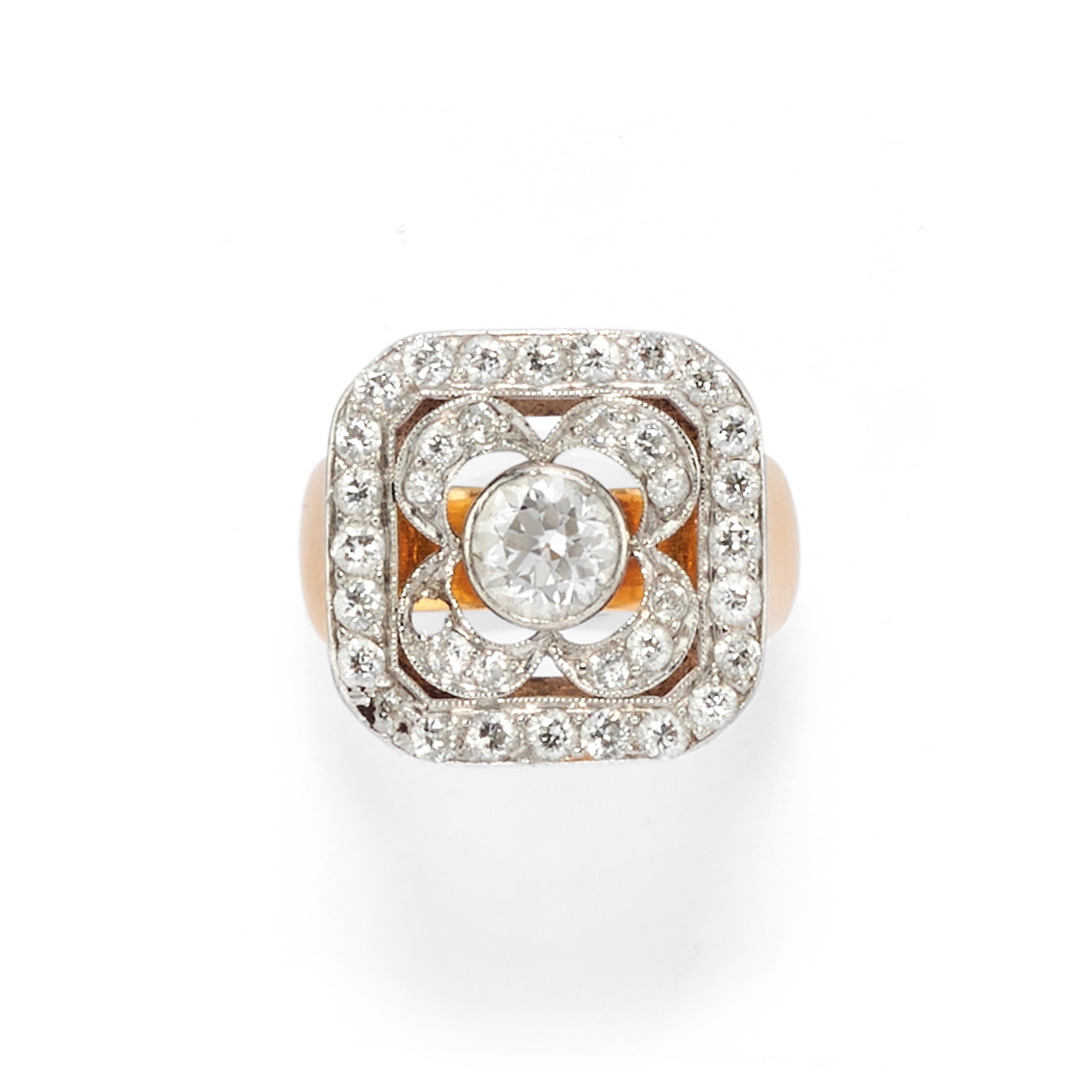 Pendente-spilla e Anello con Diamanti