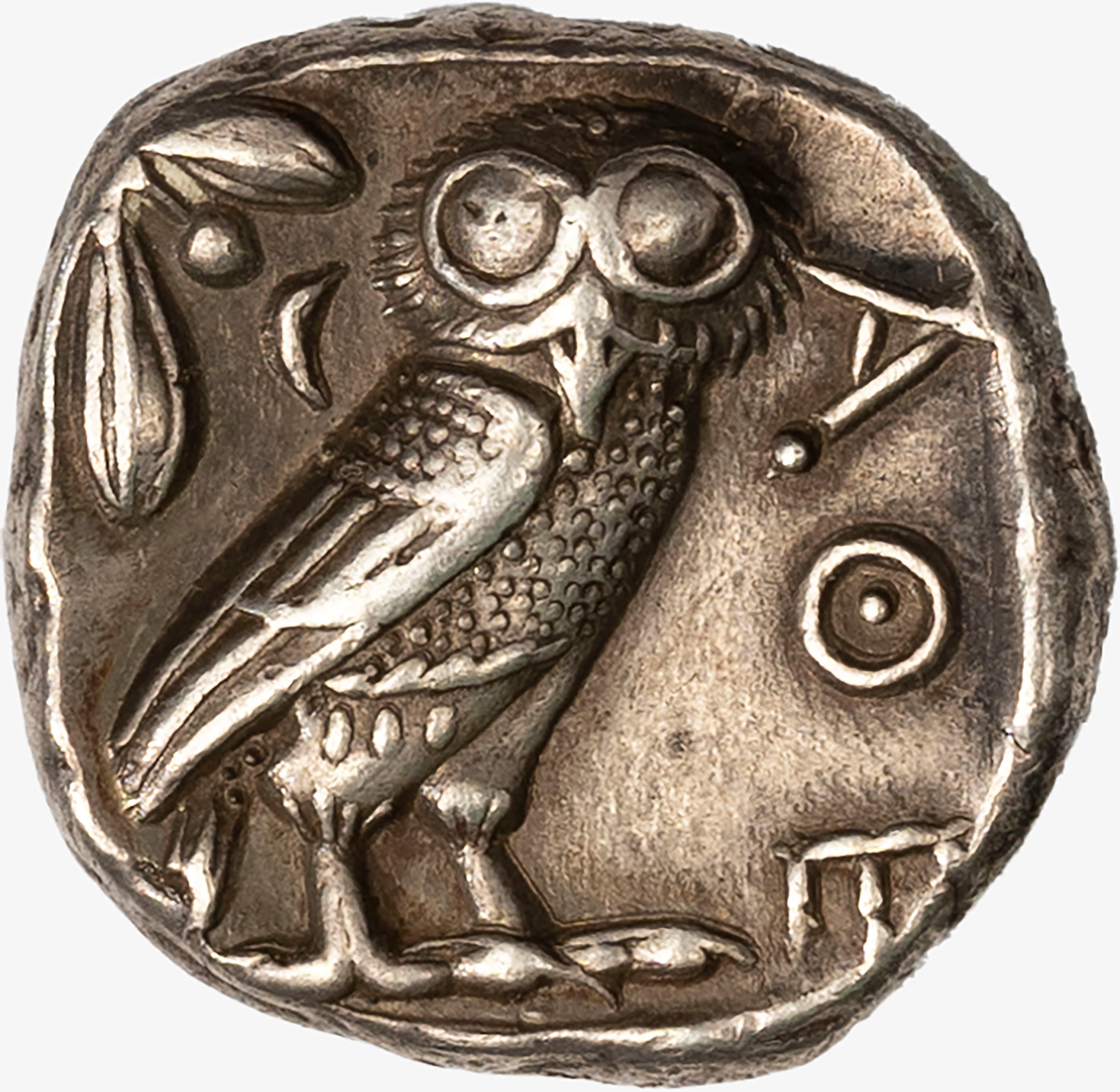 Attica, Atene - Attica, Tetradramma con testa di Atena e civetta, 454-404 a.C.