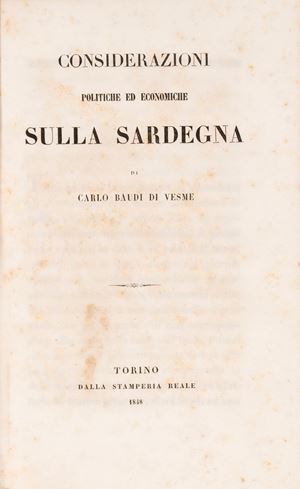 Considerazioni politiche ed economiche sulla Sardegna.