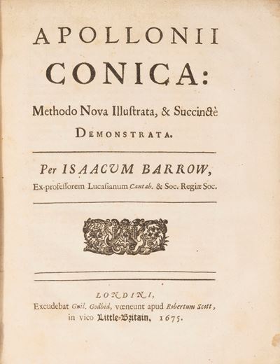 Apolloni Conica: Methodo Nova Illustrata & Succintè Demonstrata, 1675
