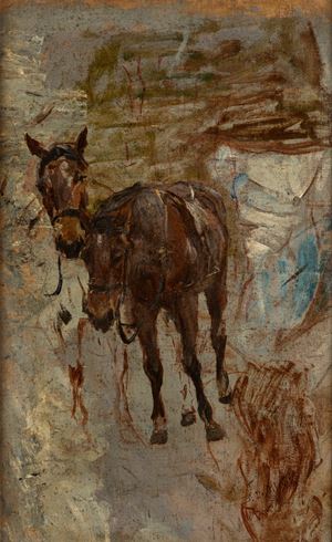 De Albertis Sebastiano - Horses study