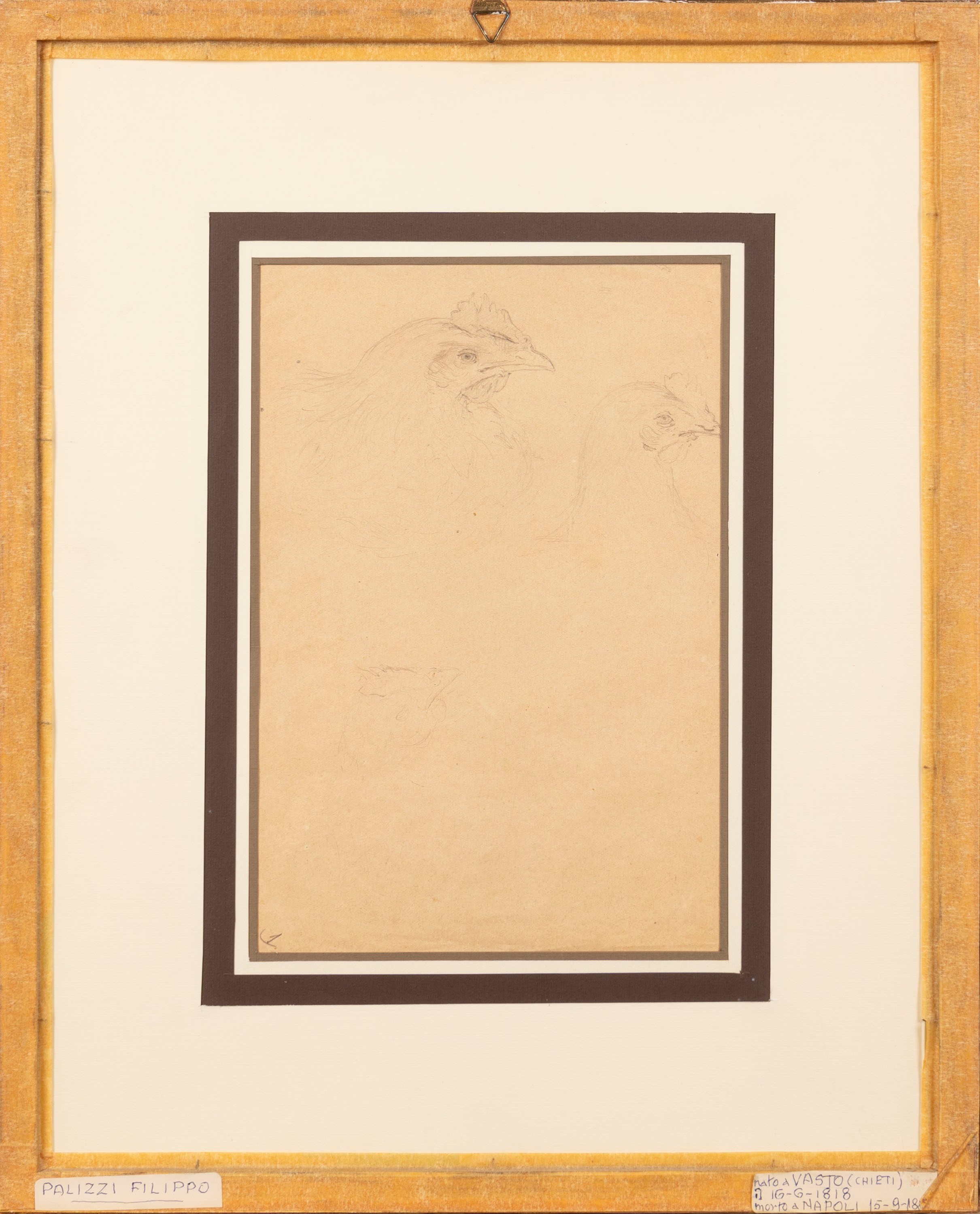 Filippo Palizzi - Studi di Gallina