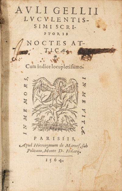 Gellio, Noctes Atticae. Cum indice locupletissimo