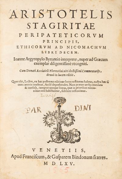 Ethicorum ad Nicomachum libri decem