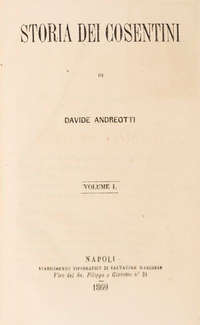 Mario Borretti, Storia dei cosentini