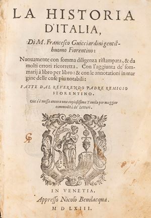 The Historia has been reprinted again with the utmost diligence and has corrected many errors. With the addition of book-by-book summaries: & with annotations in the margin of the most notable things made by the reverend Father Remigio Fiorentino. Where a very copious table has also been placed for the greater convenience of the readers.