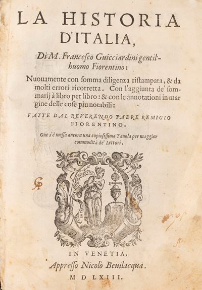 La Historia nuovamente con somma diligenza ristampata e corretta con annotazioni marginali, 1563