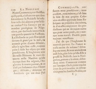 La Noblesse Commerçante, 1756