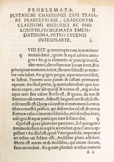 Problemata - Romae in aedibus F. Minitij Calvii, 1524