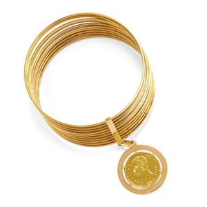 Bracciale con moneta