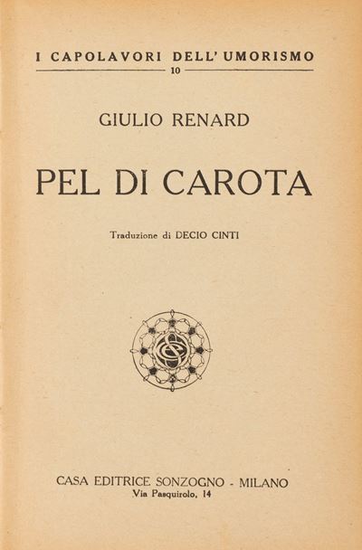 Pel di Carota, 1923