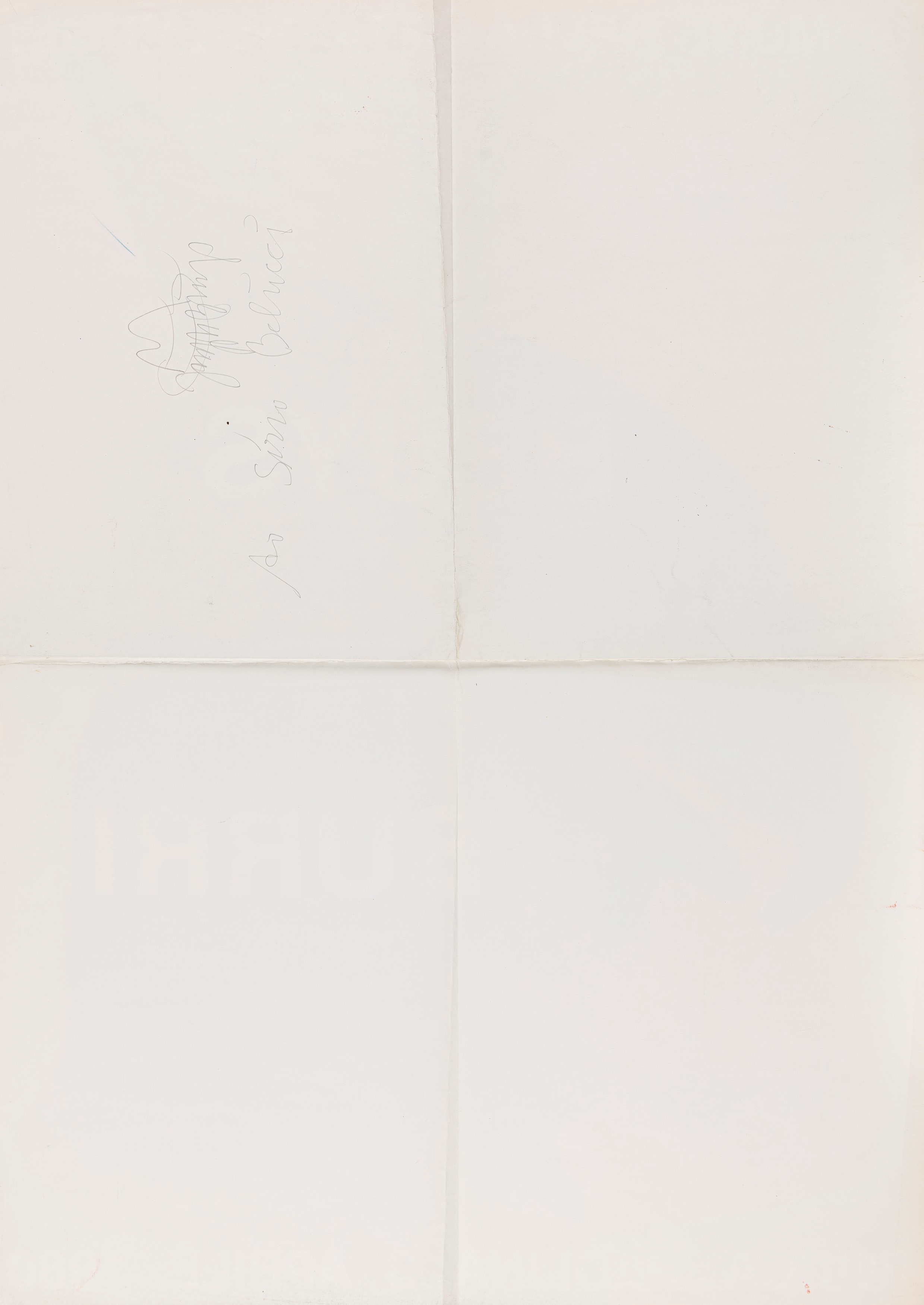 Joseph Beuys (rif.) - Manifesto pieghevole e catalogo dell'incontro con Burri a Perugia