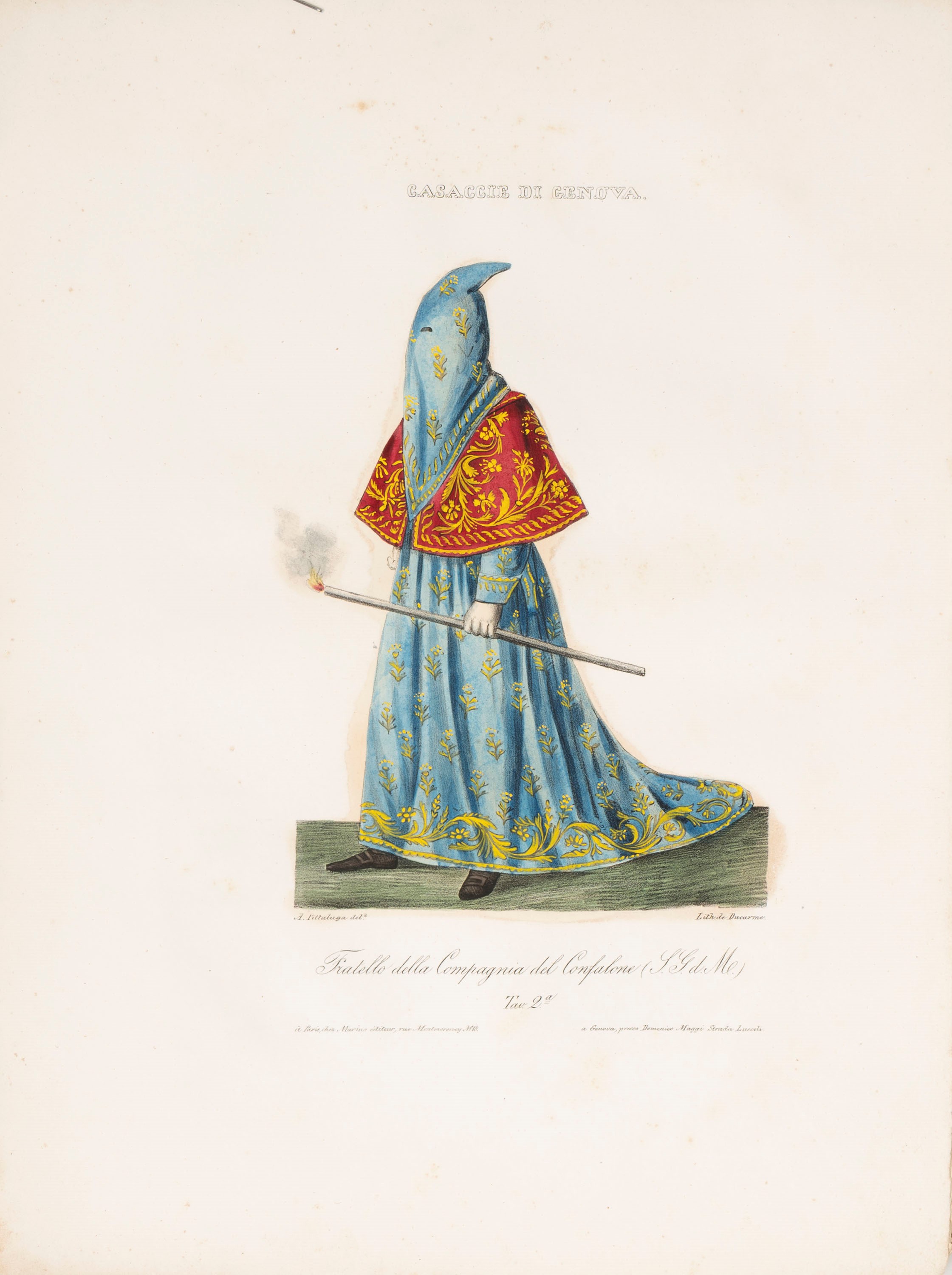 Alessio Pittaluga - Costumes des Confreries de Génes appelées Casaccie