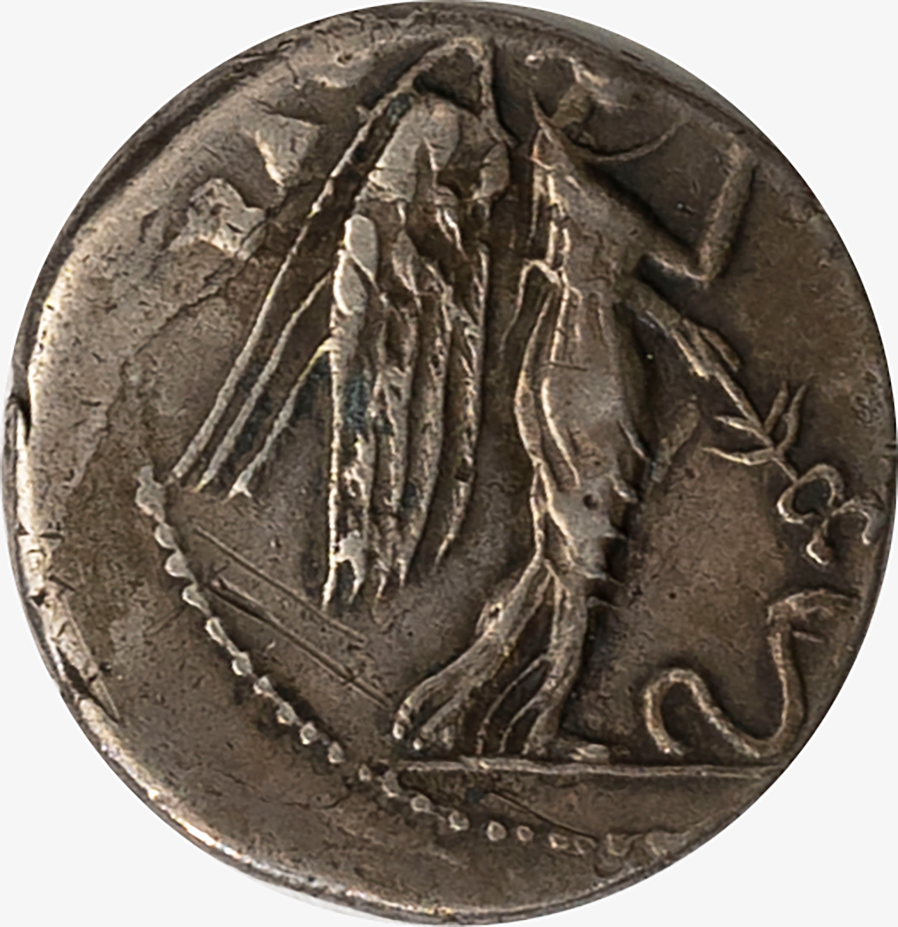Impero Romano, Claudio, 41-54 D.C. - CLAUDIO, Denario databile agli anni 49-50 d.C., argento, gr....