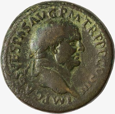 VESPASIANO, Sesterzio databile al 71 d.C.