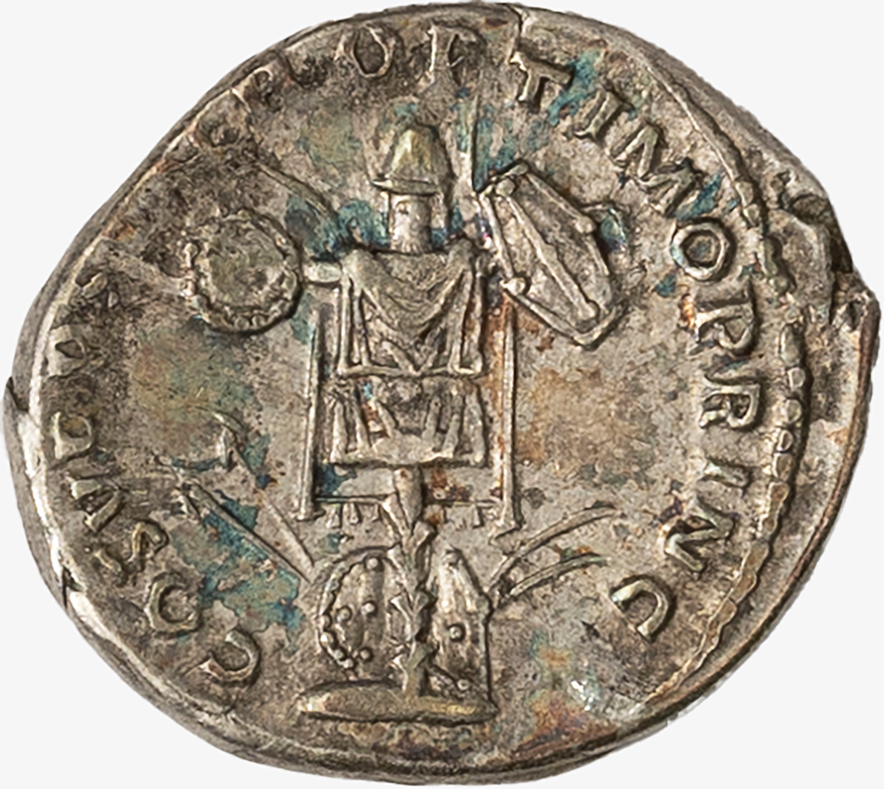Impero Romano, Traiano, 98-117 D.C. - TRAIANO, Denario databile al 103-111 d.C., Zecca di Roma