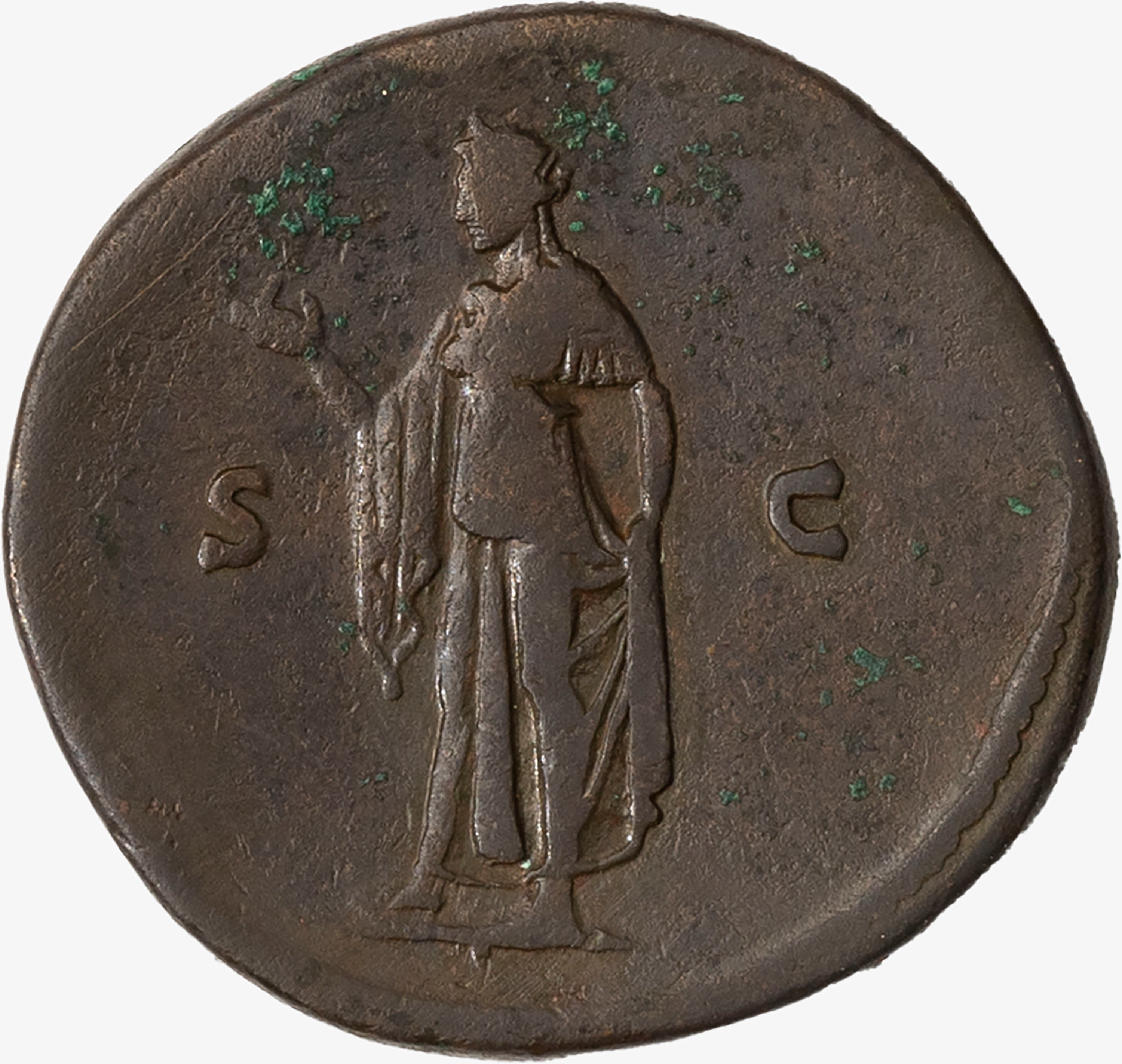 Impero Romano, Antonino Pio, 138-161 D.C. - Impero Romano, Sesterzio di Antonino Pio (140-144 d.C...