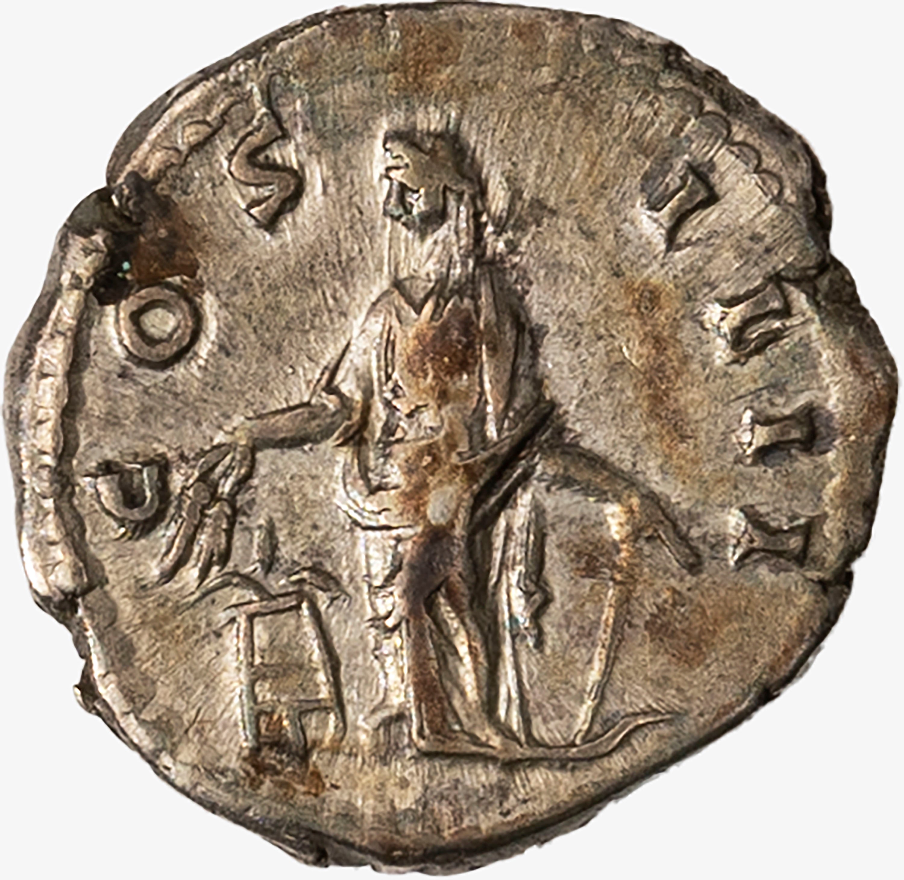 Impero Romano, Antonino Pio, 138-161 D.C. - Impero Romano, Denario di Antonino Pio databile al 14...