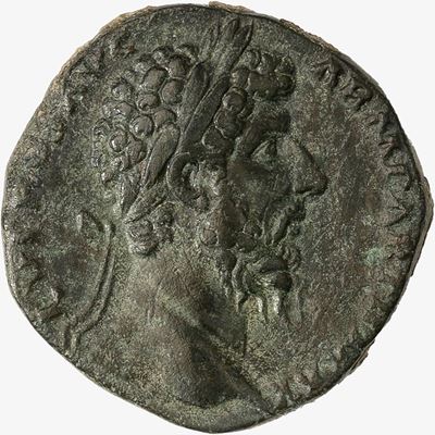 Impero Romano, Sesterzio databile al 166 d.C.