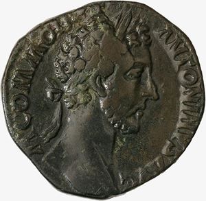 Sesterzio databile al 181-182 d.C.
