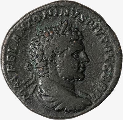 CARACALLA, Sesterzio databile al 212 d.C.