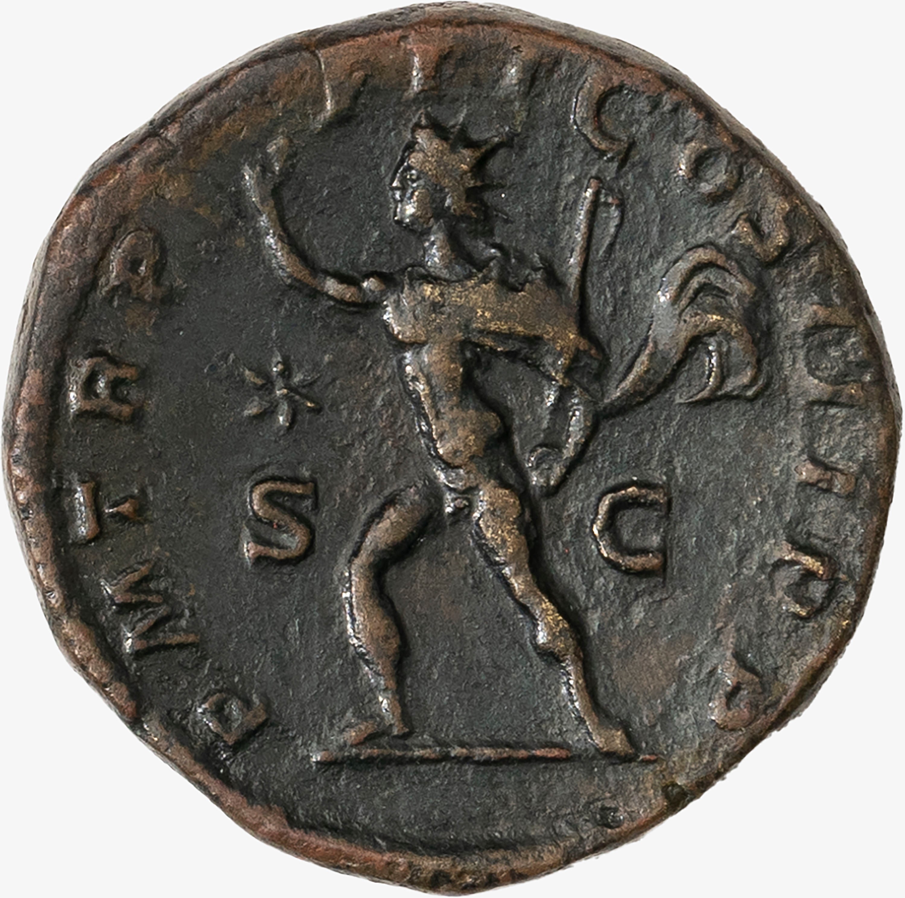 Impero Romano, Eliogabalo, 218-222 D.C. - ELIOGABALO, Sesterzio databile al 220 d.C.