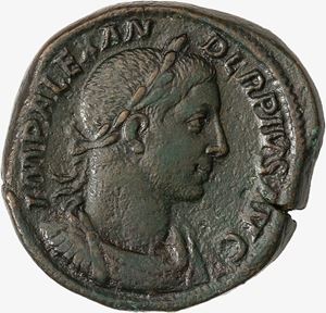 Sesterzio databile al 231-235 d.C.